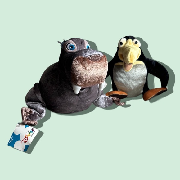 Disney Other - Vintage Disney Little Mermaid II Rare NWT Plush Stuffed Animal Dash And Tip Toys